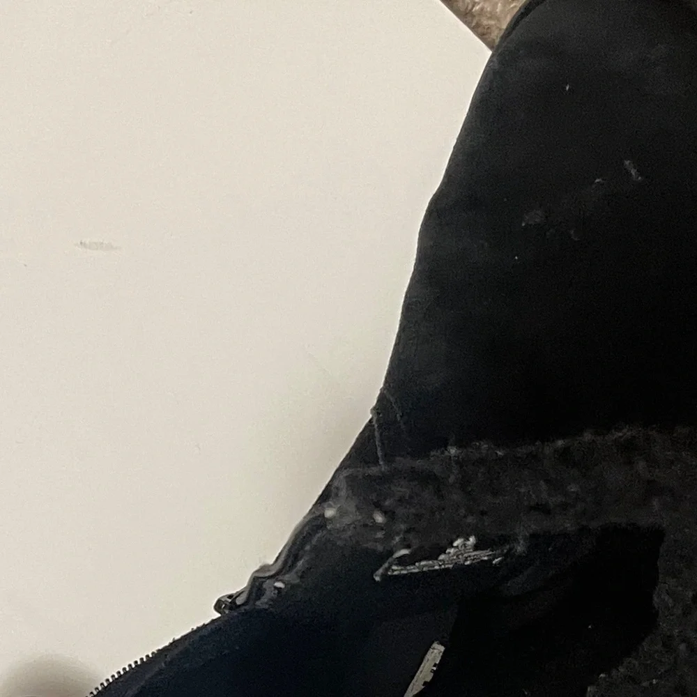Vintage Y2K American Eagle Outfitters Black Suede Boots Winter Ski Casual